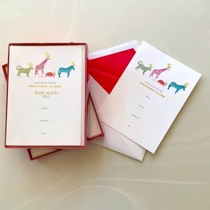 Kate Spade - 2 boxes- New in Box- Holiday Invitations. 20 invites total